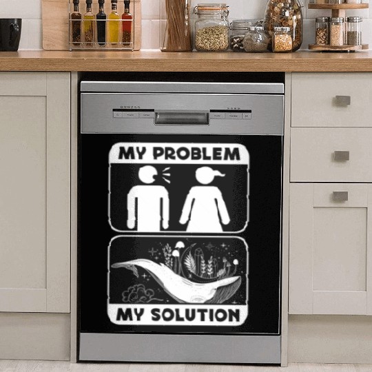 Whale Watching My Problem My Pictogram Mom Dad Dish Washer Covers