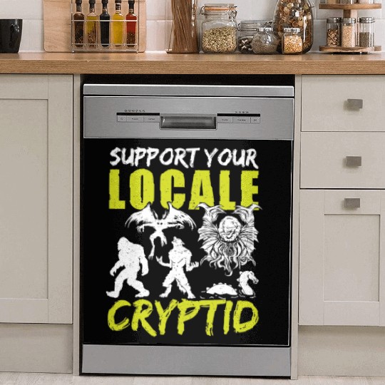 UFO Fantasy Cryptid Support Your Locale Cryptid Dish Washer Covers