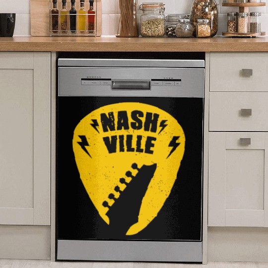 Nashville Music City Guitar Pick Dish Washer Covers