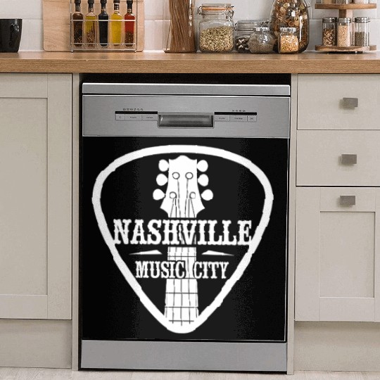 Nashville Music City Guitar Pick Dish Washer Covers