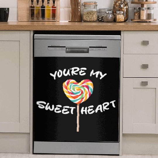 Sweetheart Rainbow Lollipop Valentine's Day Lolli Dish Washer Covers