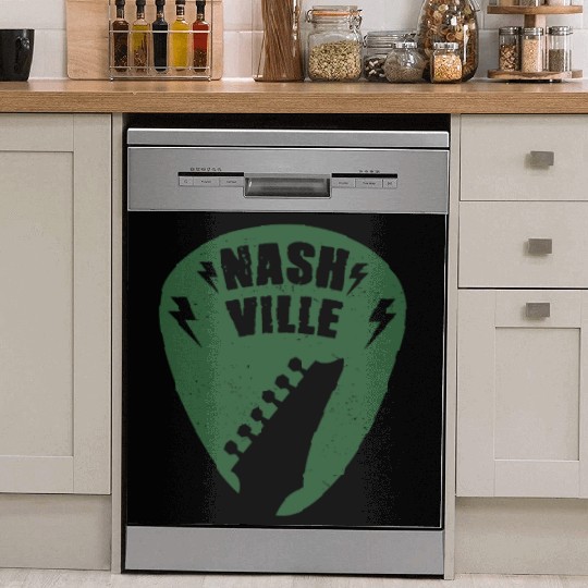 Nashville Music City Guitar Pick Dish Washer Covers