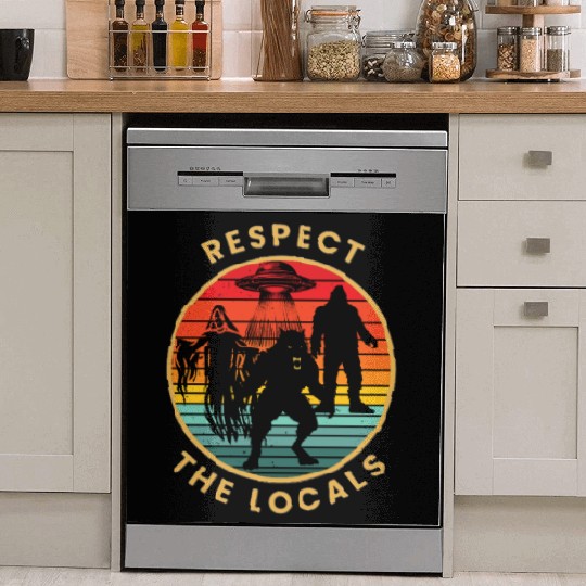Respect the locals Dish Washer Covers
