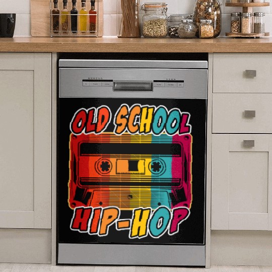 Retro 80s Style design – Perfect for Nostalgia Fa Dish Washer Covers