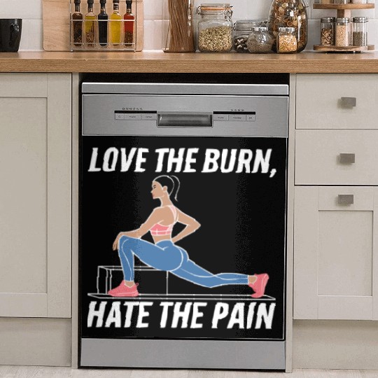 Bulgarian Squat Exercise Fitness Workout Gym Dish Washer Covers