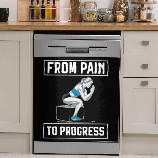 Bulgarian Squat Exercise Fitness Workout Gym Dish Washer Covers