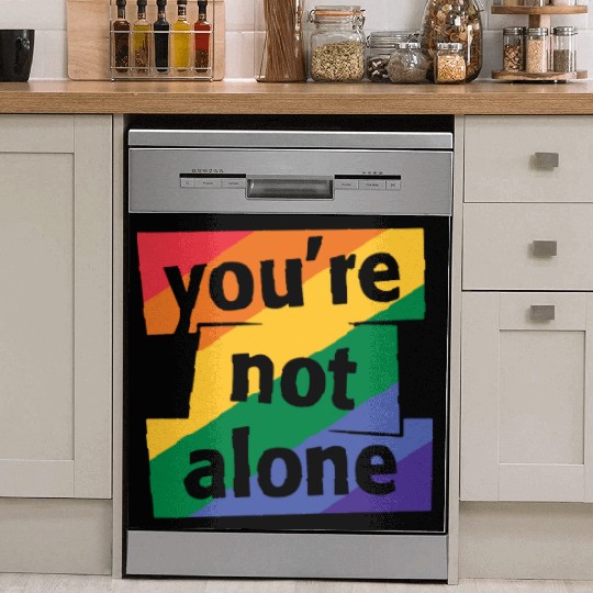 You are Not Alone Rainbow Dish Washer Covers