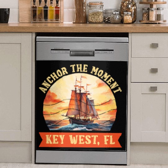 Florida Keys ANCHOR THE MOMENT KEY-WEST FL Dish Washer Covers