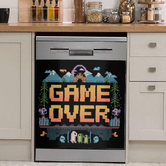 Nostalgic Retro Gamer Apparel Dish Washer Covers
