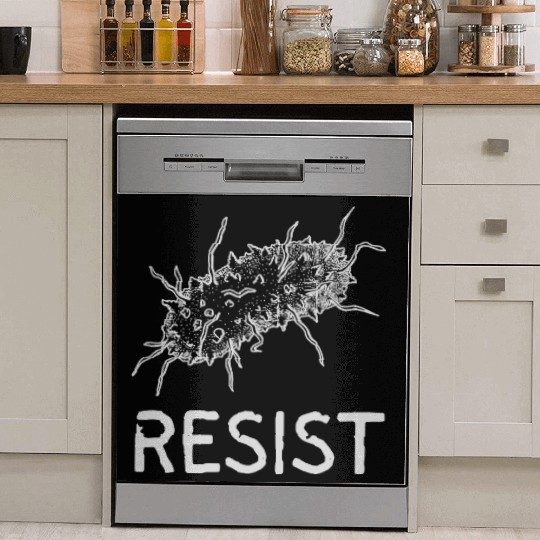 Bacteria Resist Design – Microbiology Science Art Dish Washer Covers