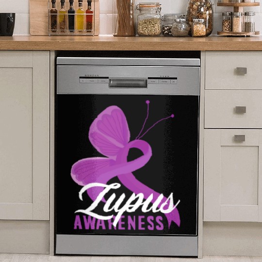 Lupus Awareness Butterfly Embrace Dish Washer Covers