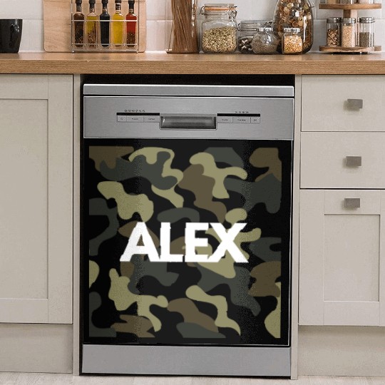 Alex Name Dish Washer Covers Men Good Quality Camouflage