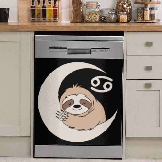 Cancer Zodiac Sloth Embrace the Calmness Dish Washer Covers