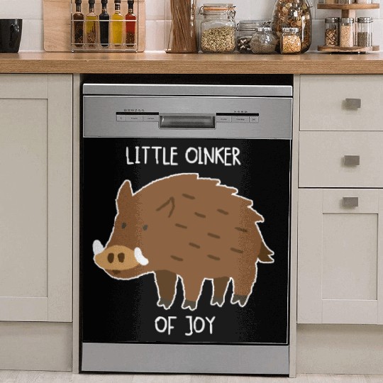 Little Oinker Of Joy Fluffy Piglet Dish Washer Covers