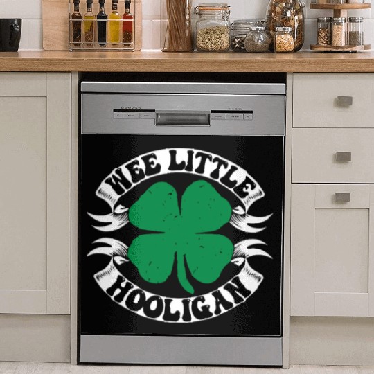 Wee Little Hooligan Cute St. Patrick's Day Irish S Dish Washer Covers
