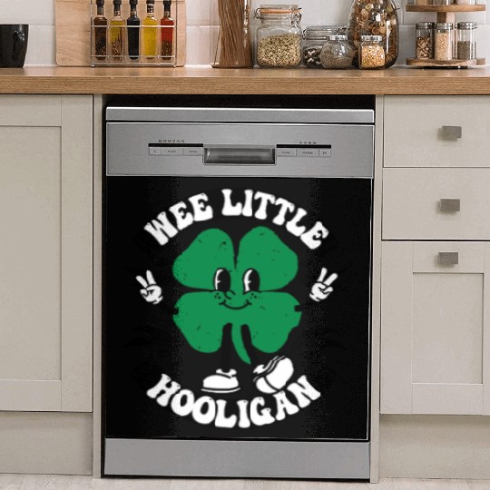 Wee Little Hooligan Cute St. Patrick's Day Irish Dish Washer Covers