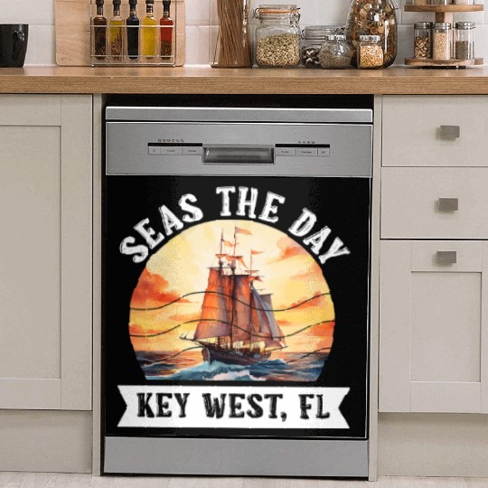 Florida Keys SEAS THE DAY IN KEY-WEST FLORIDA Dish Washer Covers