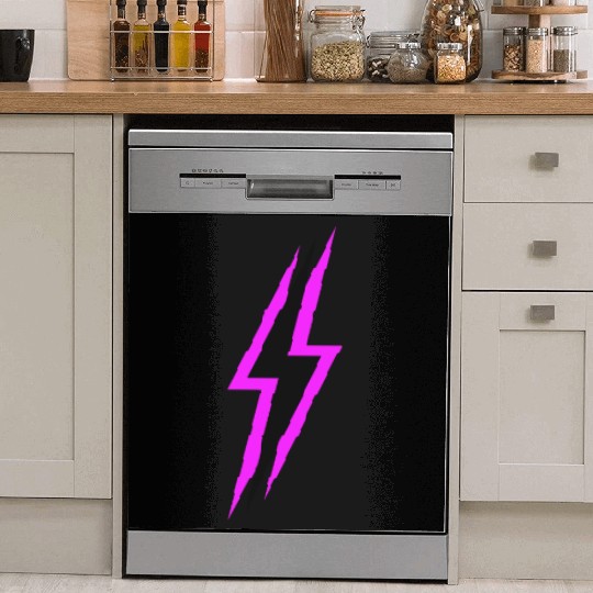 Lightning Bolt Neon Dish Washer Covers