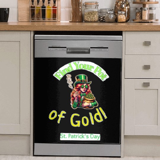 Find Your Pot Of Gold gift for St Patrick's Day Dish Washer Covers