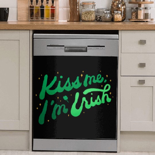 Kiss Me I'm Irish on Dish Washer Covers