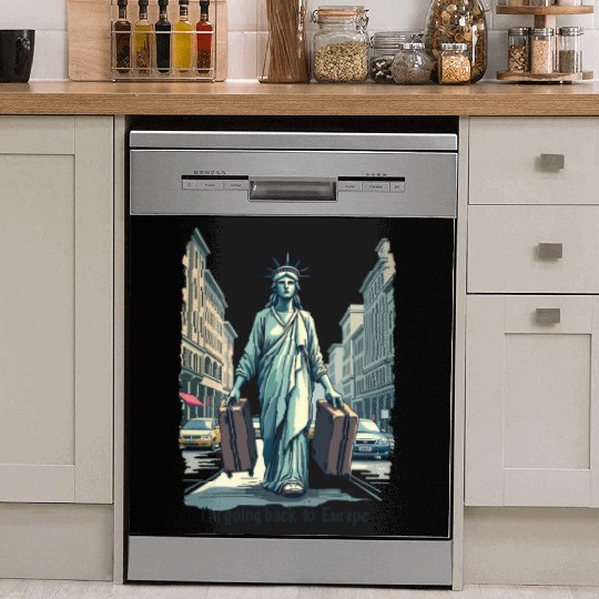 Funny Statue of Liberty USA America Sarcasm Dish Washer Covers