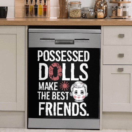 Creepy Dollmaking Haunted Doll Collector Dish Washer Covers