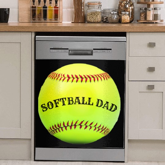 Softball Dad Dish Washer Covers