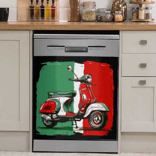 Tricolore - Italian Flag Dish Washer Covers Italian Scooter