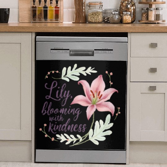 Lily, blooming with kindness Dish Washer Covers