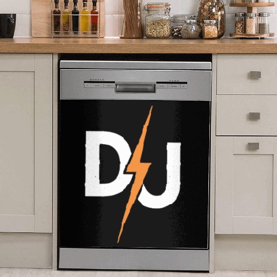 DJ Lightning Bolt – High-Energy Music Lover Logo Dish Washer Covers
