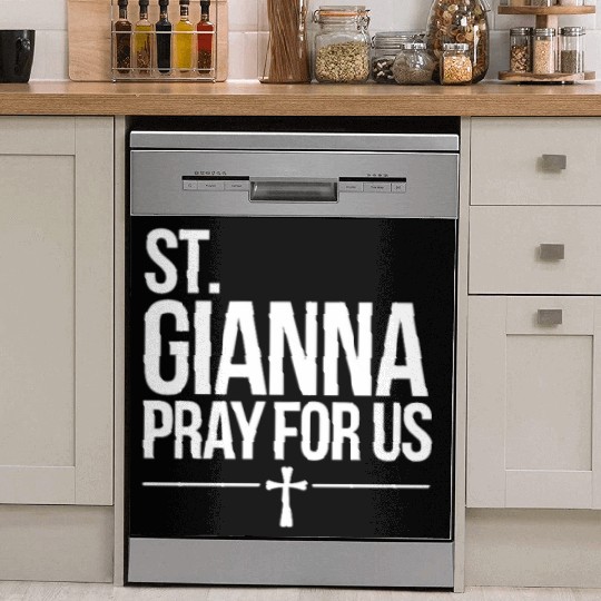 St. Gianna Pray for Us Catholic Patron Saint Dish Washer Covers