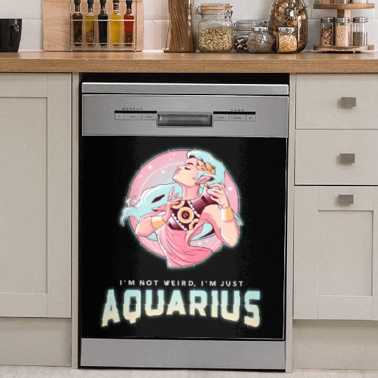 im not weird just aquarius Dish Washer Covers