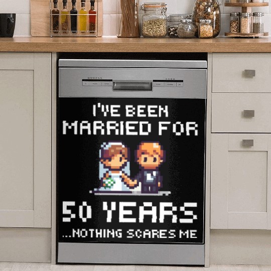 Couples Married 50 Years - Funny 50th Wedding Anni Dish Washer Covers