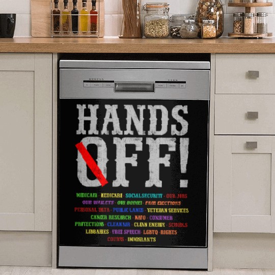 Hands Off Social Security Protest Resist Save D Dish Washer Covers