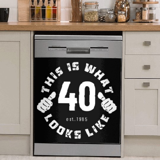 40 Year Old Birthday design for men born in 1985 Dish Washer Covers