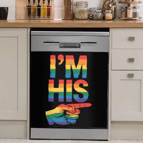 I'm His Gay Couple Matching LGBTQ Pride Dish Washer Covers