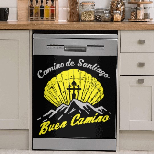 Way of St. James Buen Camino pilgrim shell Dish Washer Covers