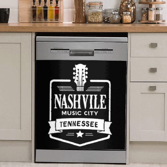 Nashville Music City Guitar Tennessee Dish Washer Covers