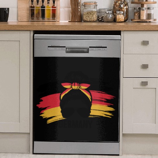 Stylish Germany Pride with Bandana and Sunglasses Dish Washer Covers