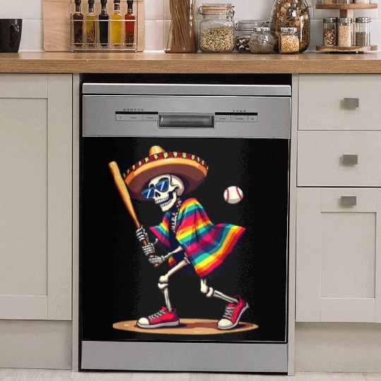 Baseball Skeleton Fiesta Dish Washer Covers
