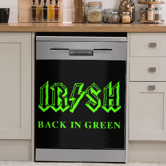 Irish Classic Rock - Back in Green Dish Washer Covers
