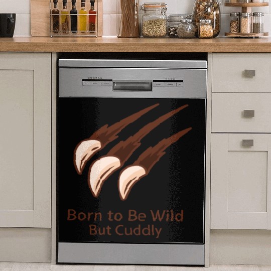 Born to Be Wild – But Cuddly Cuddles with Claws Dish Washer Covers