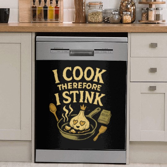 I Cook Therefore I Stink Garlic Cooking Dish Washer Covers