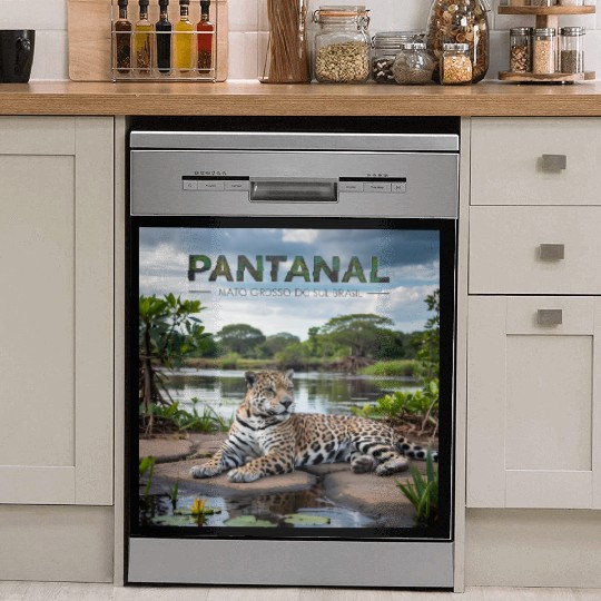 Pantanal Jaguar – Wild Beauty of Brazil Dish Washer Covers