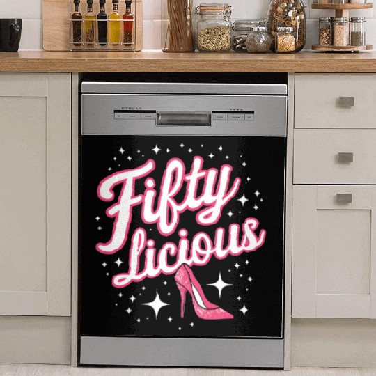 Fifty-licious Squad Matching 50th Birthday Dish Washer Covers