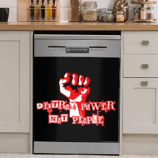 Anarchist Philosophy Destroy Power Dish Washer Covers