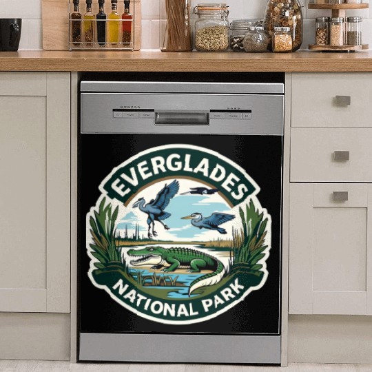 Everglades National Park Florida USA Logo Dish Washer Covers