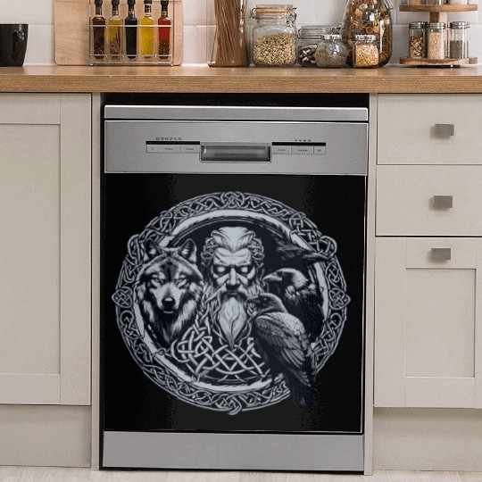 Viking Warrior Man Odin Thor Norman Walhalla Dish Washer Covers