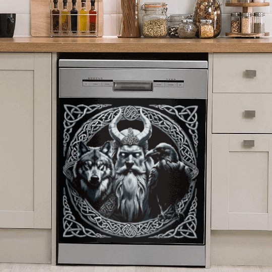 Viking Warrior Man Odin Thor Norman Walhalla Dish Washer Covers