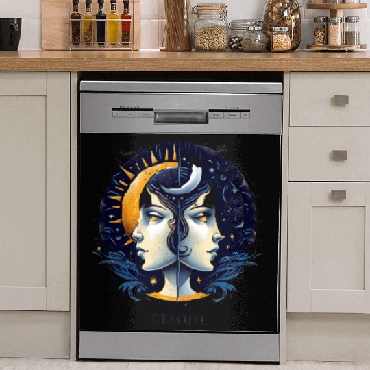 Zodiac Card Gemini Dish Washer Covers